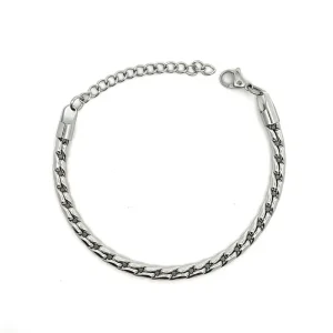 PULSEIRA TUBO COBRA INOX 18cm + 5cm Ext/4mm