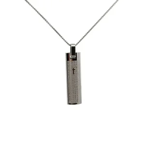 GARGANTILHA C/ PG PAI NOSSO INOX 60cm/36mm