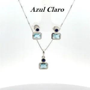 CONJUNTO CRISTAL DE PRATA 45cm