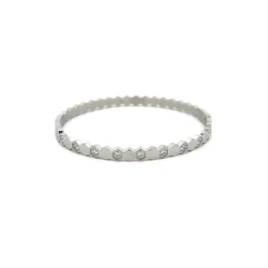 PULSEIRA BRACELETE HEXAGONO CRISTAL INOX