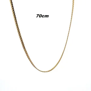 CORRENTE GRUMET INOX GOLD 70cm/3mm