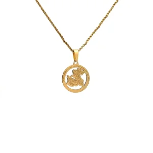 GARGANTILHA PG SÃO JORGE INOX GOLD 60cm/17mm